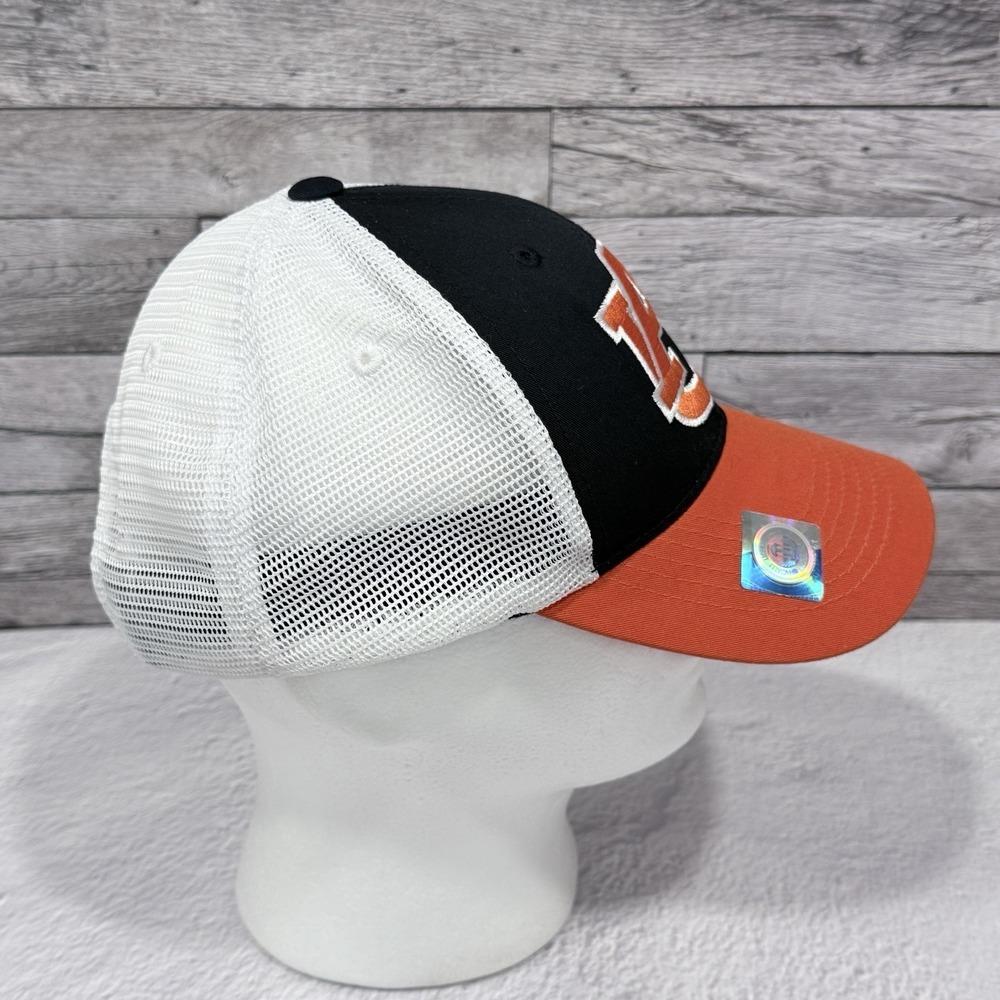 University of Auburn Tigers Hat Cap Orange White Blue Meshback by Captivating - Picture 3 of 9